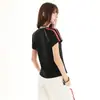 Camiseta de Verano con Estilo Retro Deportivo Nueva Tendencia Cuello Redondo Mangas Raglán Cortas para Mujer Verano Hombro Normal Corte Ajustado Estilo Chica Picante