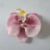 Cabezas de flores de orquídea artificiales impresas en 3D, caja de regalo para recuerdos, materiales florales para manualidades, decoraciones de boda, adornos para coche y suministros para manualidades hechas a mano