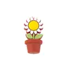 Contas de margarida de silicone, pingentes de pulseira de flor de girassol colorida, acessórios, acessórios de vestuário DIY, decorações