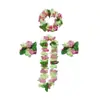 Accesorios Fotográficos para Fiesta en la Playa de Hawái Guirnalda de Flores Simulada Pulsera Collar Decoración de Premios para Actividades de Team Building Tocado