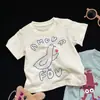 Camiseta de Algodão Fina de Manga Curta para Bebê 2026 Novo Verão Bebê Estilo Coreano Fofa Solta Casual Top Tendência