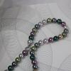 Collar de Perlas Reina Mariposa Negra de Aliexpress Transfronterizo Perla Negra de Tahití Color Mixto Morandi Collar de Perlas de Lujo Ligero para Mujer