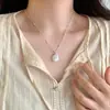 Colar Pingente de Pérola Irregular Retrô para Mulheres Choker Versátil da Moda Corrente para Clavícula de Temperamento de Luxo Leve de Nicho