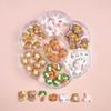 Accesorios para Uñas Estilo Hawaiano Sanrio de Dibujos Animados Transfronterizos Gato Kitty Lazo Caja de Accesorios de Resina para DIY