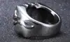 Anillo de titanio Haiteng joyería pulido dominante tendencia acero inoxidable personalidad anillo de hombre precio de fábrica lote directo