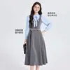 Uniforme Jk Feminino Primavera e Outono Estilo Universitário Conjunto de Saia Blazer Vestido Feminino Vestido de Professora de Jardim de Infância Uniforme de Trabalho