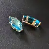 5*10mm Garra de Seis Puntas Marquise Perforación de Garra Zirconio de Garra Sintético Colorido Accesorios de Material Hecho a Mano para Ropa de Boda DIY