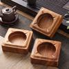 Cenicero de Madera Maciza de Nogal, Cenicero Grande, Creativo y Personalizado Comercial Estilo Retro Chino para Sala de Estar, Uso Doméstico, Grabado Gratuito