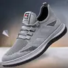Zapatos de Hombre Primavera y Otoño Transfronterizos Transpirables Delgados Malla Hueca Superficie Zapatos Deportivos Casuales Ligeros de Moda Tendencia Zapatos de Tela