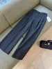 ¡Una compra obligada sin dudarlo! Procedentes de Italia~ Pantalones de traje para mujer de lana finamente hilada, corte slim de pierna ancha, corte recto, tiro alto, adelgazantes