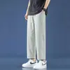 Jeans rectos lavados retro para hombre primavera y otoño Pantalones casuales holgados de la alta calle americana para niños Pantalones de moda