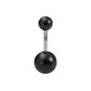 Anillo para ombligo de perla de imitación acrílica 10 colores joyería para piercing corporal de acero inoxidable clavo para ombligo fábrica directa Amazon