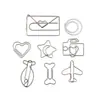 Clips para Papel con Forma Especial de Metal de Venta Caliente Transfronteriza Clips Creativos para Papel de Oficina Clips para Papel Marcador de Páginas Plateado Clips para Papel Venta al por Mayor