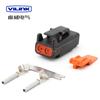 DTM06-2S-E004 Conector enchufable CAR de 2 núcleos Conector tipo Dechi Enchufe impermeable Cabeza hembra de 2 orificios