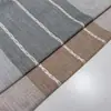 Suministro directo de fábrica raya tridimensional textil para el hogar explosión imitación algodón y lino tela cortina cojín mantel tela de poliéster venta caliente