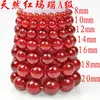 Pulsera de Ágata Calcedonia Roja Natural Redonda para Hombres y Mujeres Pulsera de Jade Cuentas de Buda de Ágata Roja Pulsera Wenwan Suministro en Vivo