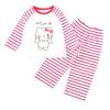 Pijama Infantil Feminino Primavera e Outono Manga Longa Conjunto Infantil Quente Desenho Animado Fofo Menina Bebê Roupas de Casa Outono