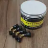 Paquete de 20 Válvulas de Cobre para Llantas de Vacío de Motocicleta, Vehículo Eléctrico y Triciclo, Válvulas de Goma Curvas