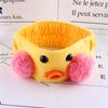 Banda elástica para el pelo de oso de vellón coral, corona, banda para el pelo de baño, hebilla para la cabeza con forma de corazón, accesorios para el pelo con forma de bola de pelo de Corea del Sur, tocados