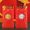 2025 Nuevo Llavero Lámina de Oro Taiwán Baishun Mami Colgante Sobre Rojo Colgante Valiente Moneda de Oro Viaje Regalo Práctico