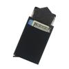 Bolsa de cartão de alumínio transfronteiriça para comércio exterior, porta-cartão de crédito RFID, caixa de cartão bancário com abertura automática, conjunto de cartões com capa de Lycra
