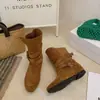 Botines estilo western para mujer, adelgazantes, de caña corta, punta redonda, a la moda con hebilla de cinturón, estilo 2026, versátiles, con plantilla oculta para aumentar la altura, diseño nuevo