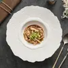 Tazón de Cerámica Cuadriculada Estilo Sombrero de Paja Hecho en Fábrica, Tazón Grande para Sopa con Acabado de Alta Gama, Tazón Creativo Irregular con Textura Martillada para Pasta, Tazón para Ramen