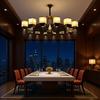 Novo Lustre de Hotel Estilo Chinês com Spots de Luz Restaurante Estilo Chinês Hotel Luxo Quarto Privado Sala de Jantar Salão de Banquetes Lustre