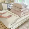 Conjunto de três peças xadrez para dormitório universitário, roupa de cama 100% algodão, estilo ins, lavável à máquina, inclui lençol de cima, capa de edredom e lençol de elástico