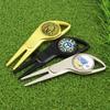 Nuevos suministros de golf, horquilla Guoling, herramienta para divot de golf, horquilla de bola de metal multifuncional/marcador de bola/marcador