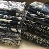Tela Estampada Azul de Algodón y Lino Mediana Fondo Blanco Porcelana Azul y Blanca Tela Decorativa para Ropa de Mesa Ropa Algodón Puro por Defecto