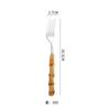 Bambu 304 Aço Inoxidável Faca e Garfo Colher Vintage Bambu Punho Western Steak Faca Colher Garfo Tableware Set