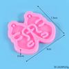 Molde de Silicona para Llavero DIY Corazón Hueso Copa de Vino Mariposa Carro Pieza de Cera de Aromaterapia Decoración de Armario