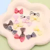 Punto de 2.5 cm a Cuadros con Lazo Accesorios de Ropa para Niños Accesorios de Ropa Juguetes de Peluche DIY Accesorios de Joyería