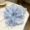 Elástico de cabelo com laço de fita estilo balé, direto da fábrica, para coque e rabo de cavalo