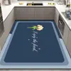 Alfombrilla para suelo de cocina de casa, secado rápido, antideslizante, cobertura completa, área grande, resistente a la suciedad, fácil de mantener, alfombra, alfombrilla absorbente para pies de baño