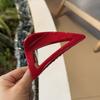 Nuevo Clip Triángulo Oblicuo de 10 cm Hebilla Mariposa Pinza para el Cabello Moda Simple Elegante Pinza para el Cabello Retro Lujo Ligero Accesorios para el Cabello