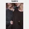 Loja Oficial Dan Nong de Xangai / Suéter de Pelúcia Fina Lã de Ovelha + Caxemira Camada Base Camisa Feminina Estilo Outono Inverno Interna