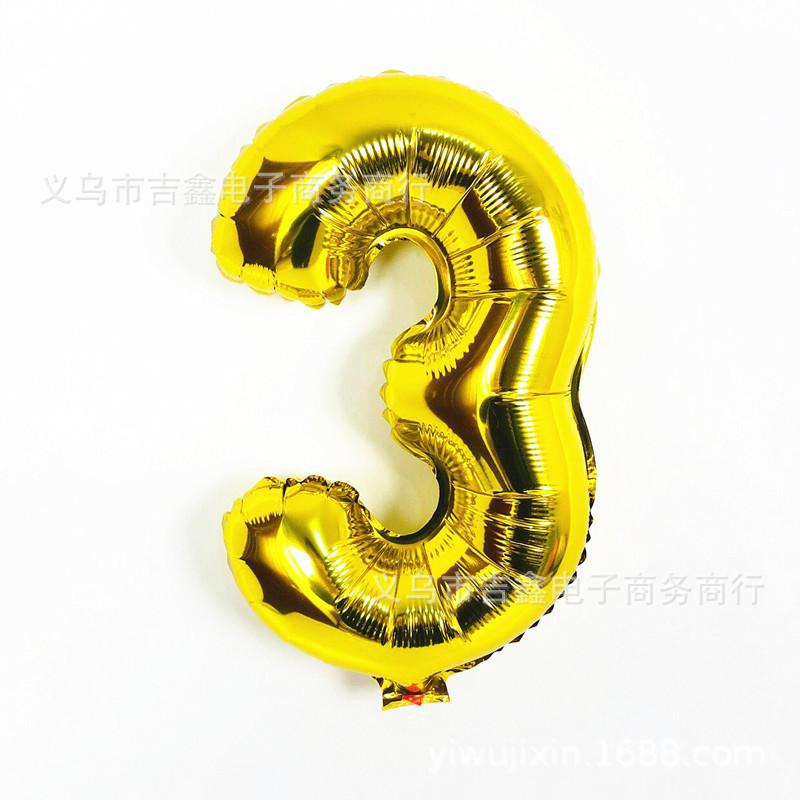 16寸数字 金色3