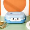 INS Crianças Cartoon Lunch Box Baby ́s Supplement's Bowl Split Lunch Box Estudante Mãe e Bebê Dinner Bowl Micro-ondas Lunch Box