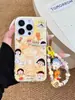 Linda Chica Gato Japonesa y Coreana Adecuada para Funda de Teléfono Móvil Iphone16 Apple 15Promax Cadena Colgante 14/13Pro Dura