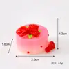 Produto Novo Original Loja de Sobremesas Ursinho Simulação Ursinho Dia dos Namorados Série Rosa Resina 3D Casa de Brinquedo Pequeno Ornamento