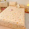 Sábana de Cama Estampada de Terciopelo de Leche Grueso de Alto Peso Clase a Tamaño Completo Invierno Sábanas de Cama Individual de Terciopelo para Bebé Juego de Tres Piezas