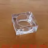 Portavelas Cuadrado de Cristal Transparente Taza Cuadrada de Cristal para Manicura Taza para Velas de Cera de Té Aromaterapia Recipiente para Velas Perfumadas