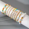 Europeu e Americano Estilo Boêmio Transfronteiriço Colorido Miçangas Sementes Olho Conjunto de Dez Peças Pulseira de Miçangas Exagerada Dopamina Atacado