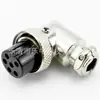 Soquete de Aviação Gx16 M16 Conector de 2/3/4/5/6/7/8/9 Pinos Adaptador de Conector Curvo