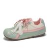 Zapatos de Entrenamiento Alemanes Estilo Coreano a Juego de Colores Zapatillas Populares de Nicho para Mujer 2025 Nuevos Primavera y Verano Zapatos Blancos de Estudiante Fy-203