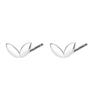 Aretes de botón SHIAI de plata esterlina 999, mini aretes de botón de pasto, pequeños, de moda, combinan con todo, perforación de oreja, verano, nuevos aretes de cartílago