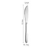 Cuchara, Tenedor, Cuchillo, Cuchara para Arroz y Sopa, Cuchara para Café y Postre de Acero Inoxidable 304 Soplado con Arena Estilo Occidental Sori Yanagi Japonés