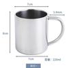 Taza de acero inoxidable SUS304 con tapa, ideal para niños de jardín de infantes, con letras.
